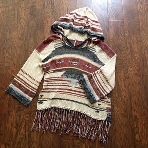 Free People | poncho | Navajo Dune Sweater